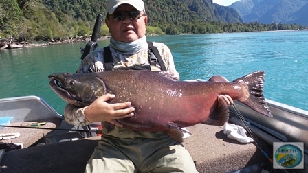 Fotos da pesca esportiva em Chaiten no Chile